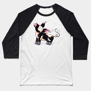 Spotted Piggy Baseball T-Shirt